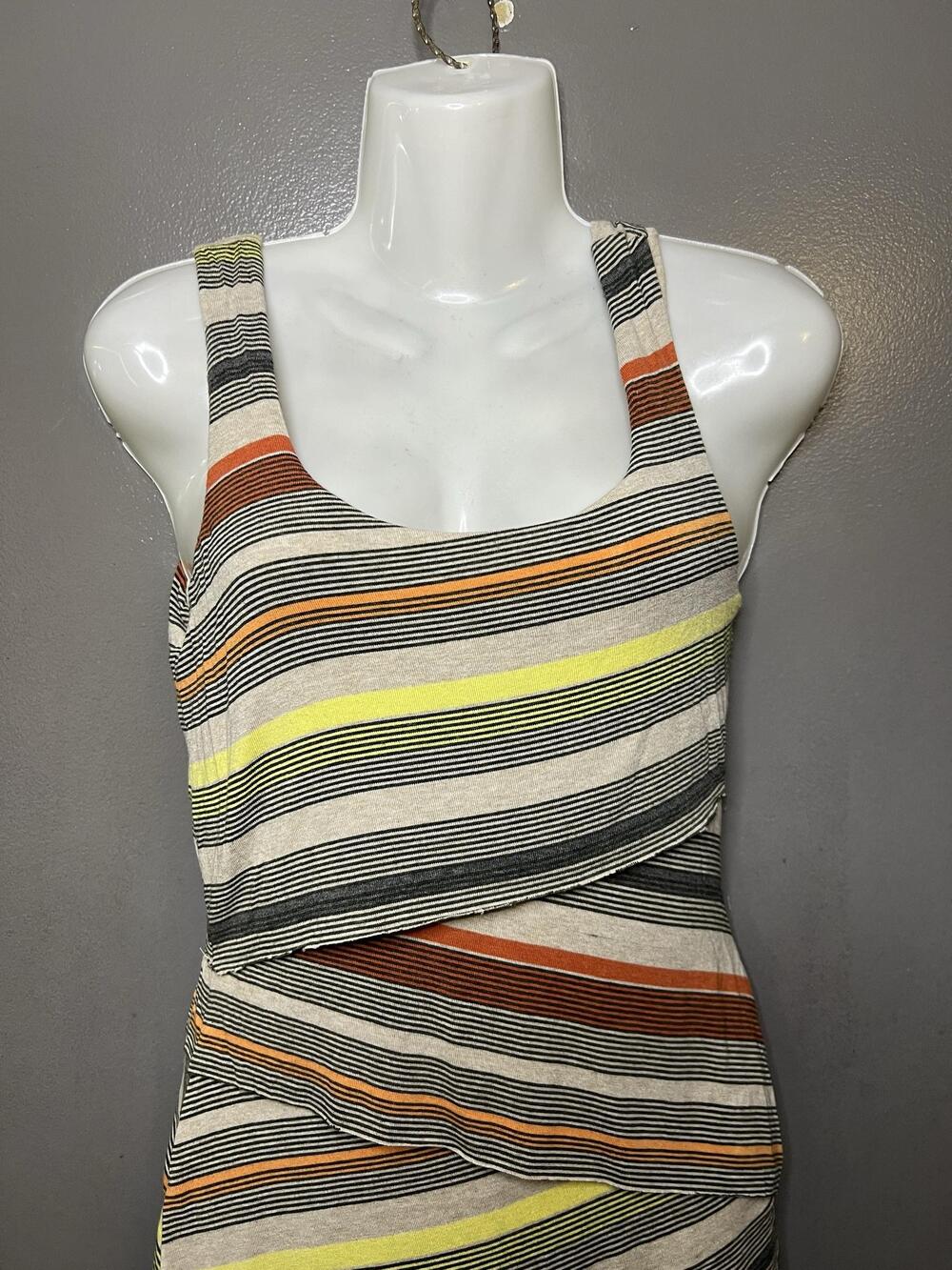 Anthropologie Bailey 44 Striped Tank Dress Womens Small Layered Stretch Jersey